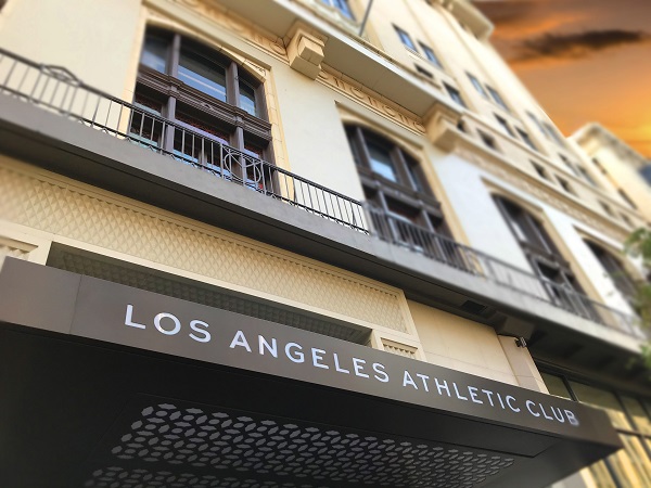 CC Surface Restoration working at the Los Angeles Athletic Club